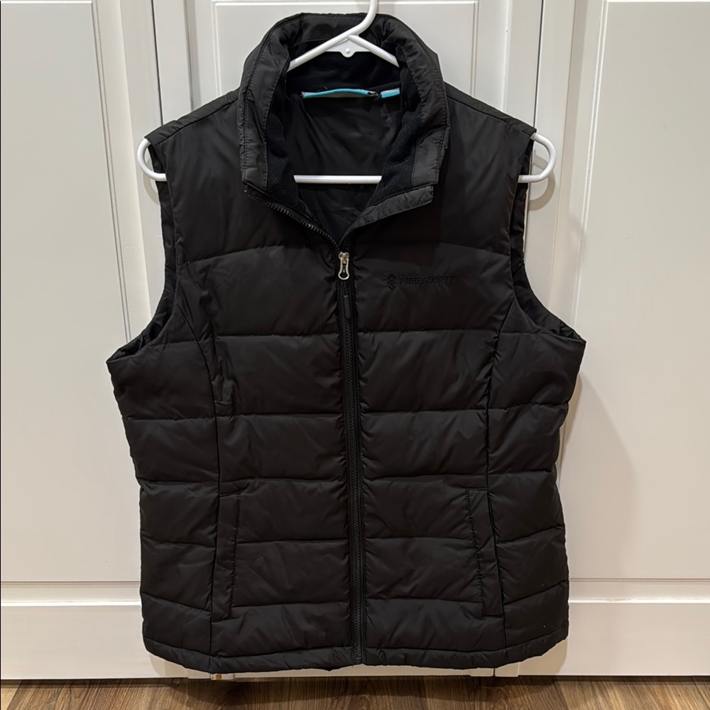 Black down & waterfowl feather winter vest